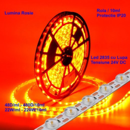 BANDA LED 2835 CU LUPA -...