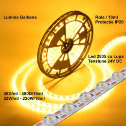 BANDA LED 2835 CU LUPA -...