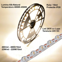 BANDA LED 2835 CU LUPA -...