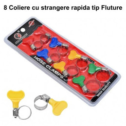 SET 8 COLIERE DIN INOX CU...