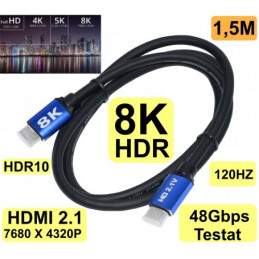 CABLU HDMI 8K HDTV 2.1V / 1,5M